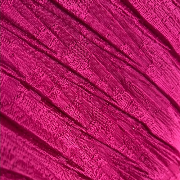 Zara Vibrant Pink Pleated Jacquard Pants - Picture 9 of 9